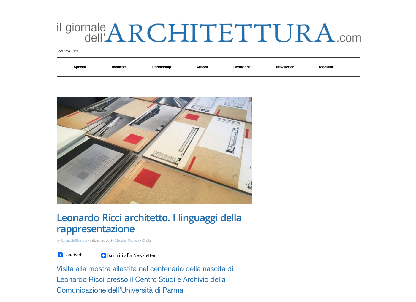 Scrivono Di Leonardo Ricci Allo CSAC – Il Giornale Dell’Architettura ...